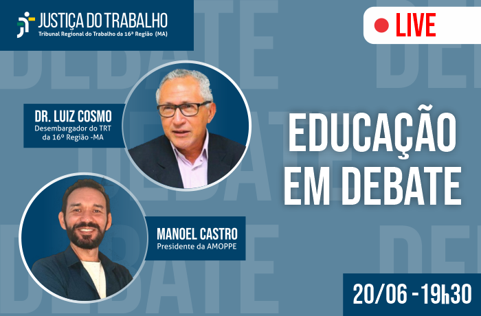 Manoel Castro debate no Instagram com Desembargador do TRT do Maranhão sobre educação e trabalho infantil em Tutoia