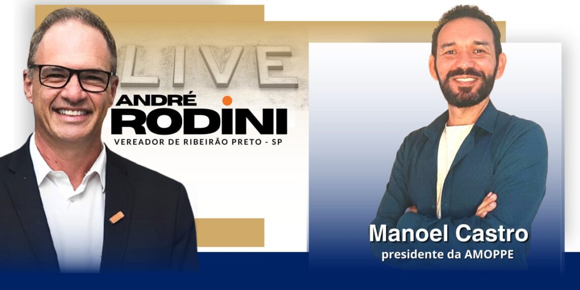 “É preciso sair da indignação, para a ação”, disse o vereador André Rodini durante live com Manoel Castro