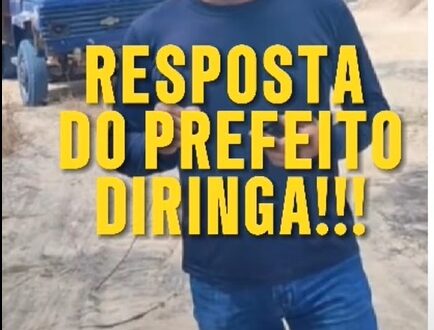 Resposta do Prefeito Diringa à solicitação do Povoado Estiva para recuperar a estrada que Liga Estiva ao Bom Gosto